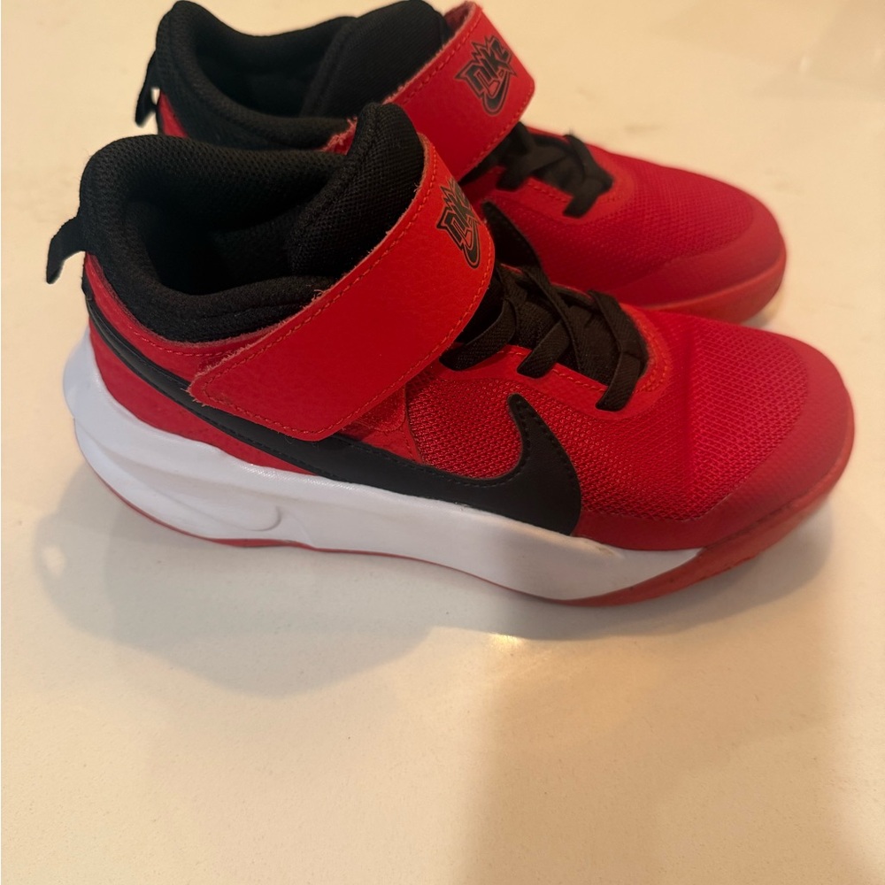 Nike Boys Red and Black Basketball Sneakers - 13.5C